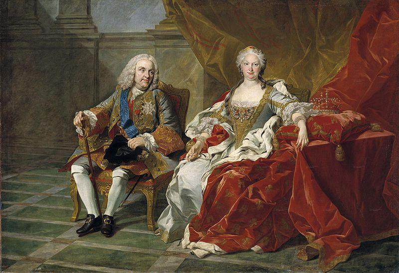 Jean Baptiste van Loo Retrato de Felipe V e Isabel Farnesio oil painting picture